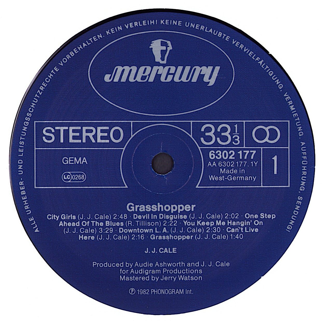 J.J. Cale - Grasshopper Vinyl LP