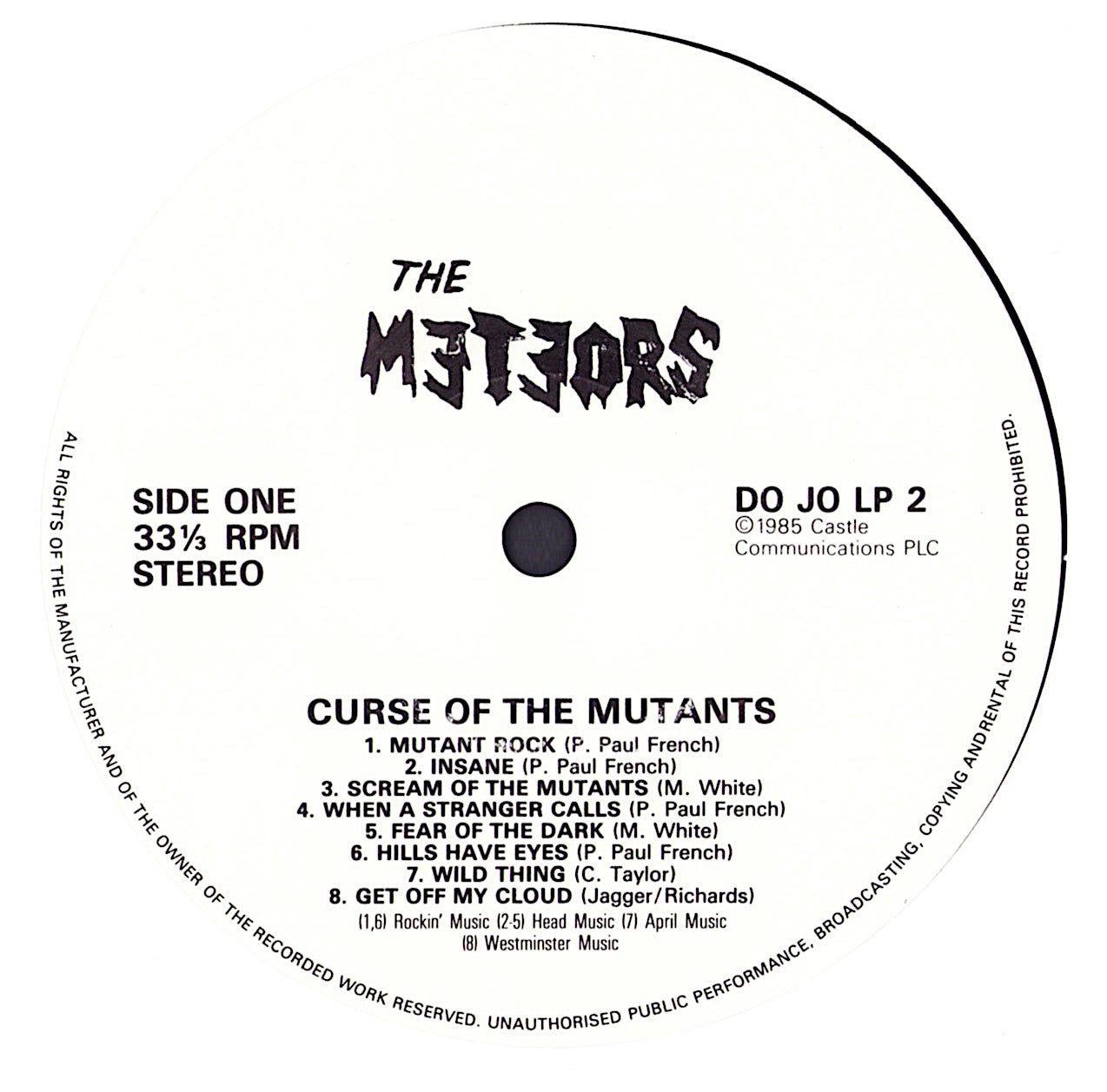 The Meteors – The Curse Of The Mutants Vinyl LP