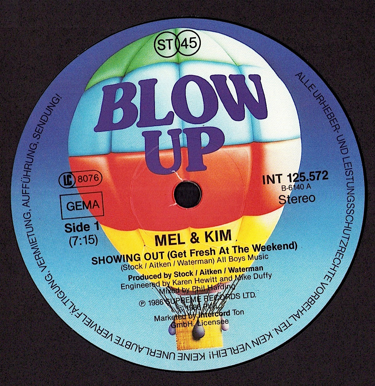 Mel & Kim – Showing Out Vinyl 12" | Germany Original | 1986