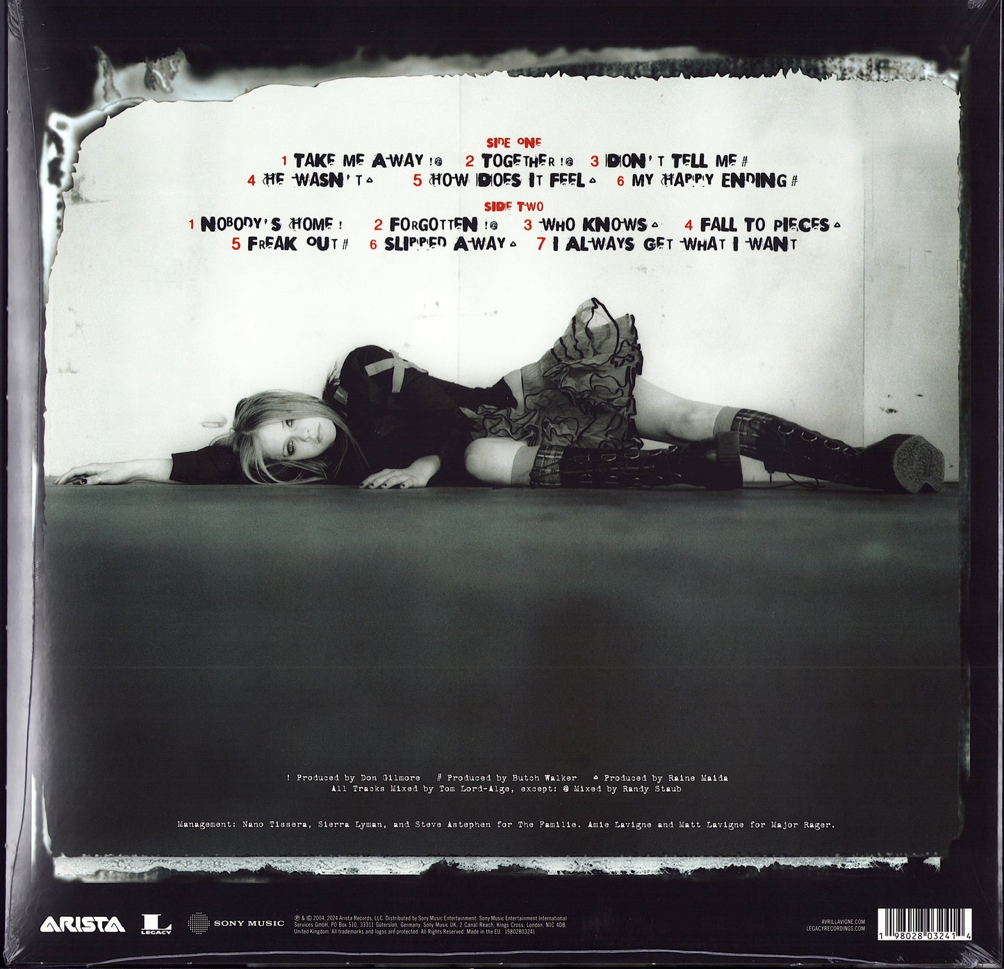 Avril Lavigne - Under My Skin Grey + Black Marble Vinyl LP