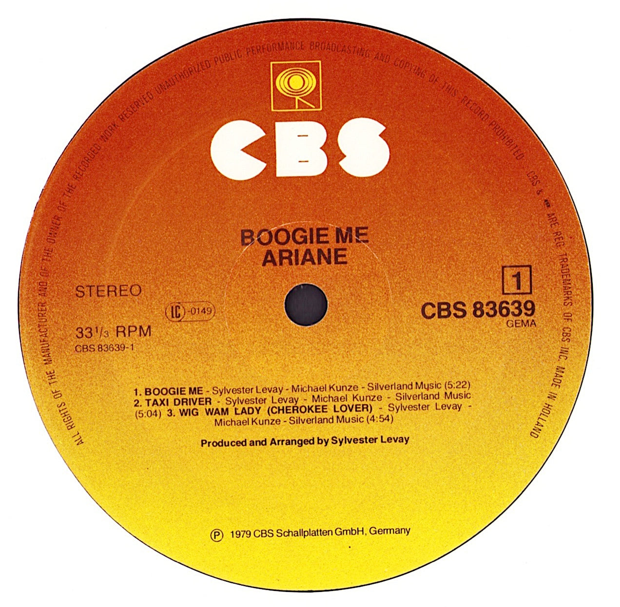 Ariane - Boogie Me Vinyl LP