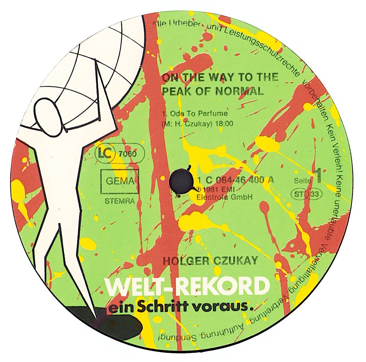 Holger Czukay - On The Way To The Peak Of Normal Vinyl LP