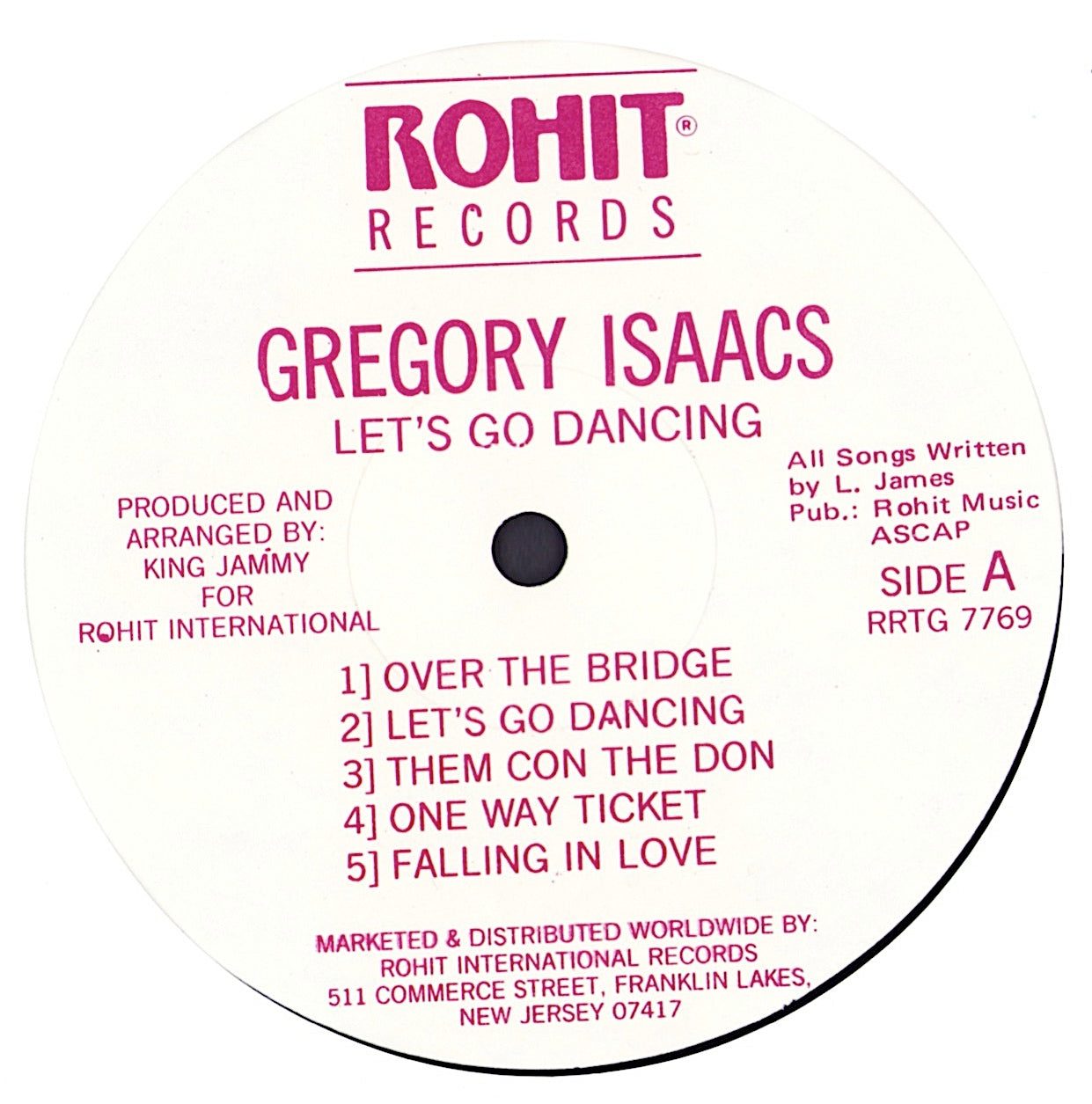 Gregory Isaacs - Let's Go Dancing Vinyl LP