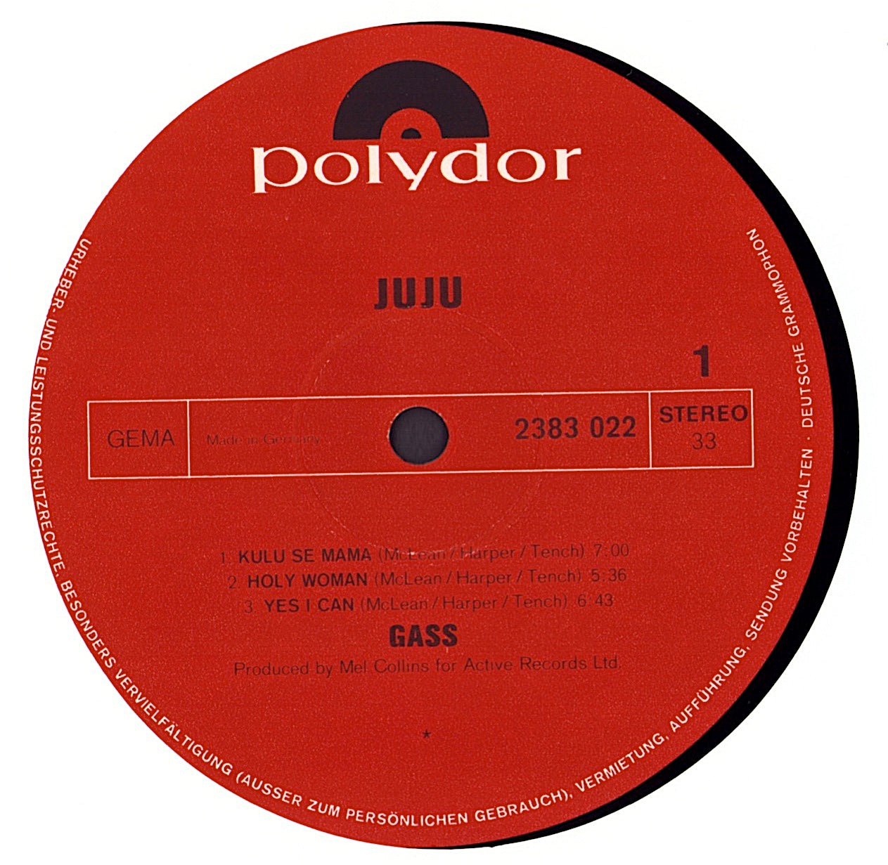 Gass - Juju Vinyl LP