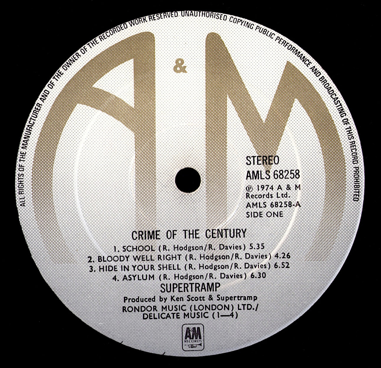 Supertramp - Crime Of The Century Vinyl LP