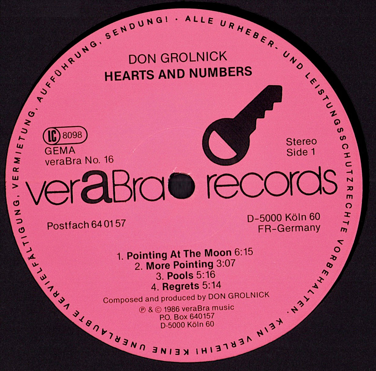 Don Grolnick Featuring Michael Brecker – Hearts And Numbers Vinyl LP | DE Original | 1986