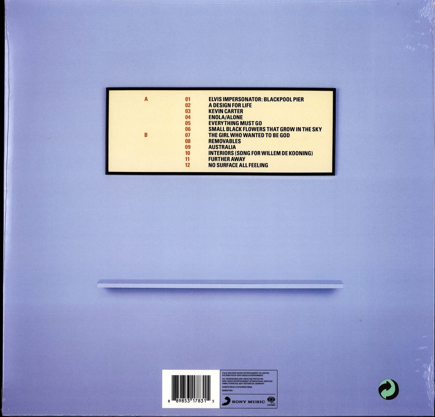 Manic Street Preachers – Everything Must Go Vinyl LP | Blue Vinyl | EU Reissue | 2023