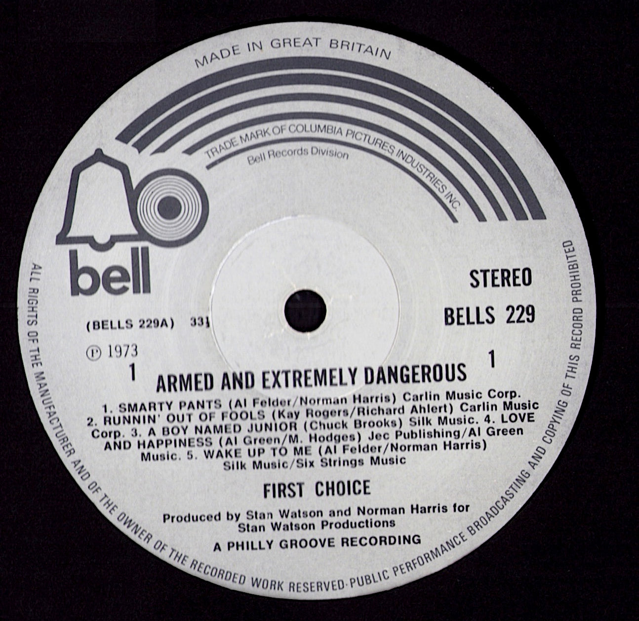 First Choice – Armed And Extremely Dangerous (Vinyl LP | UK Original | 1973)