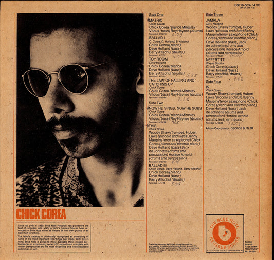 Chick Corea – Chick Corea Vinyl 2LP | DE Reissue | 1975