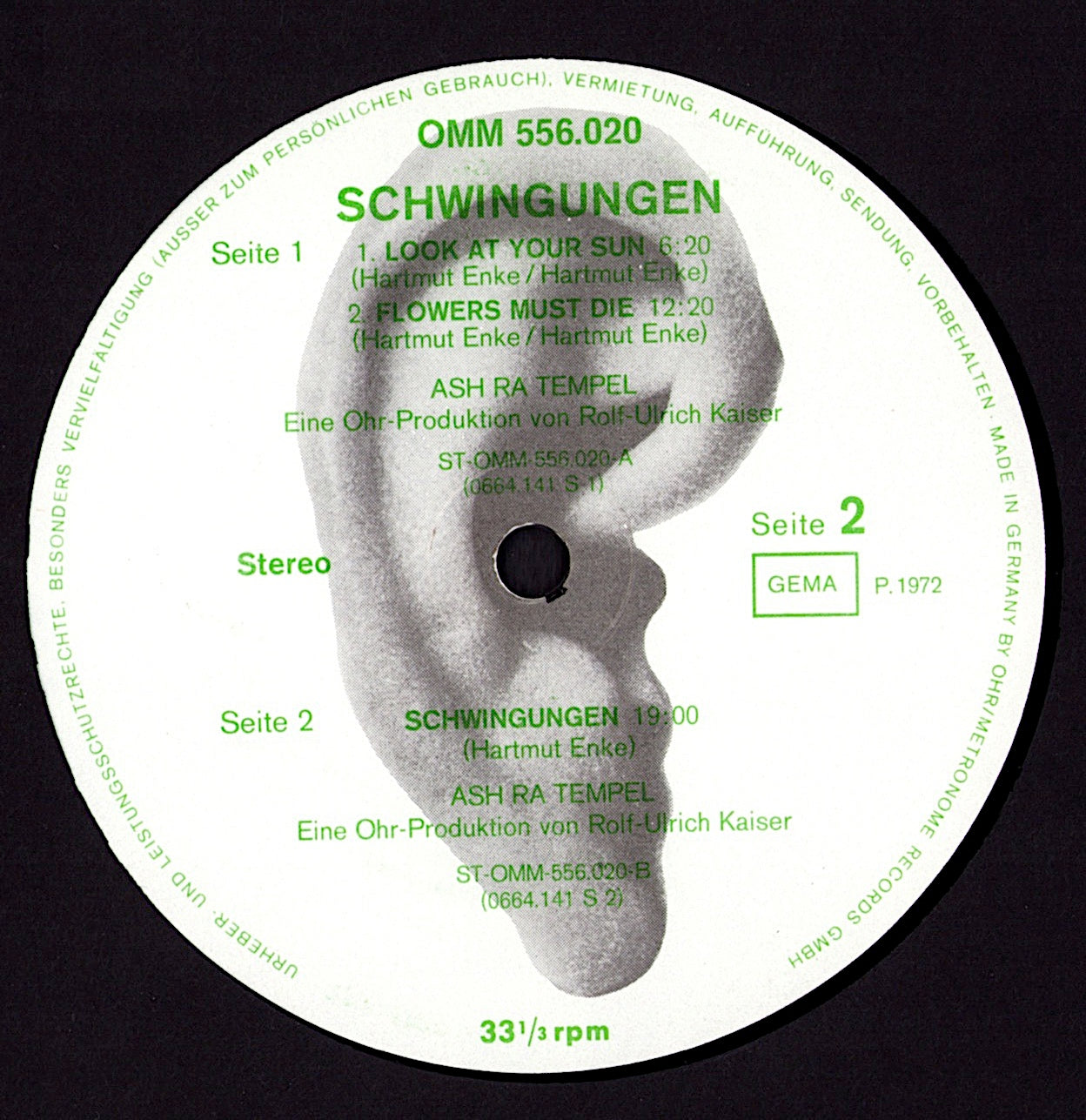 Ash Ra Tempel – Schwingungen Vinyl LP