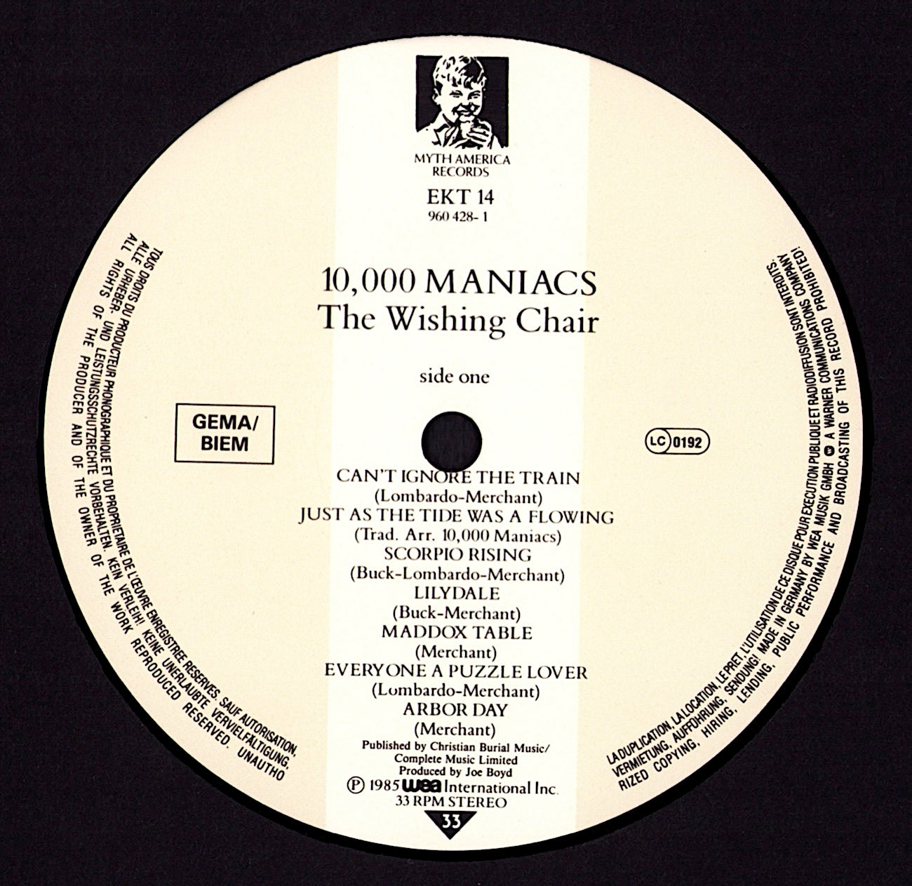 10,000 Maniacs – Blind Man's Zoo Vinyl LP Kopie