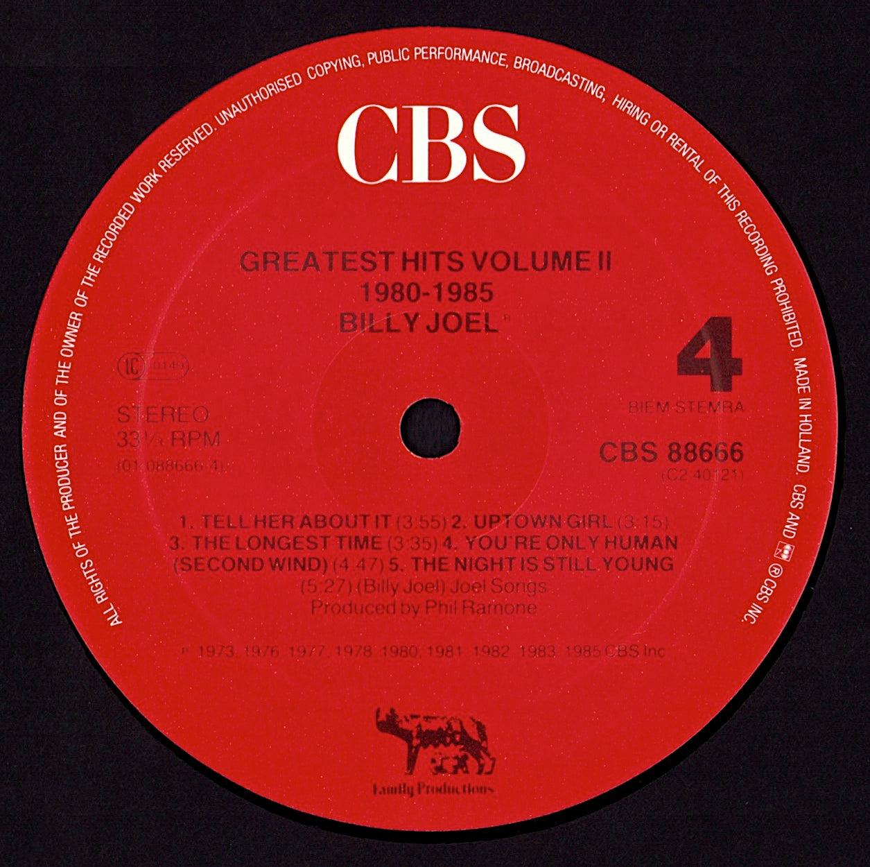 Billy Joel – Greatest Hits Volume I & Volume II Vinyl 2LP Kopie