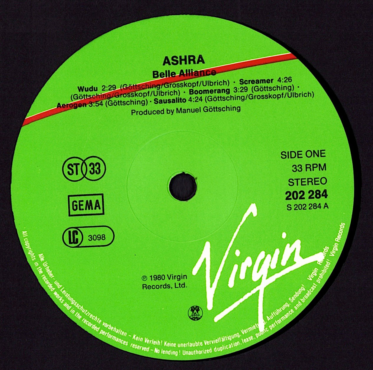 Ashra - Belle Alliance Vinyl LP