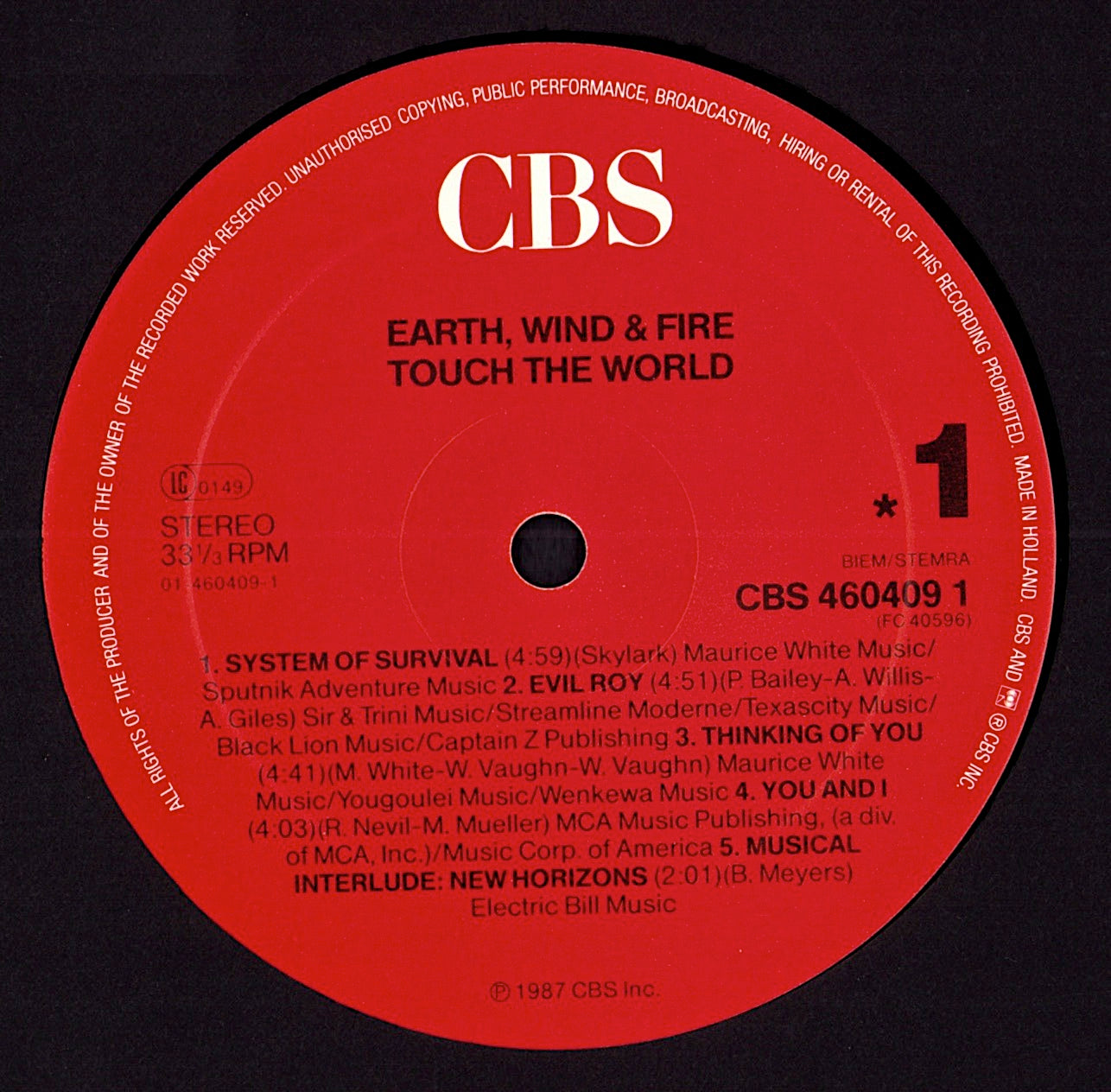 Earth, Wind & Fire - Heritage Vinyl LP Kopie