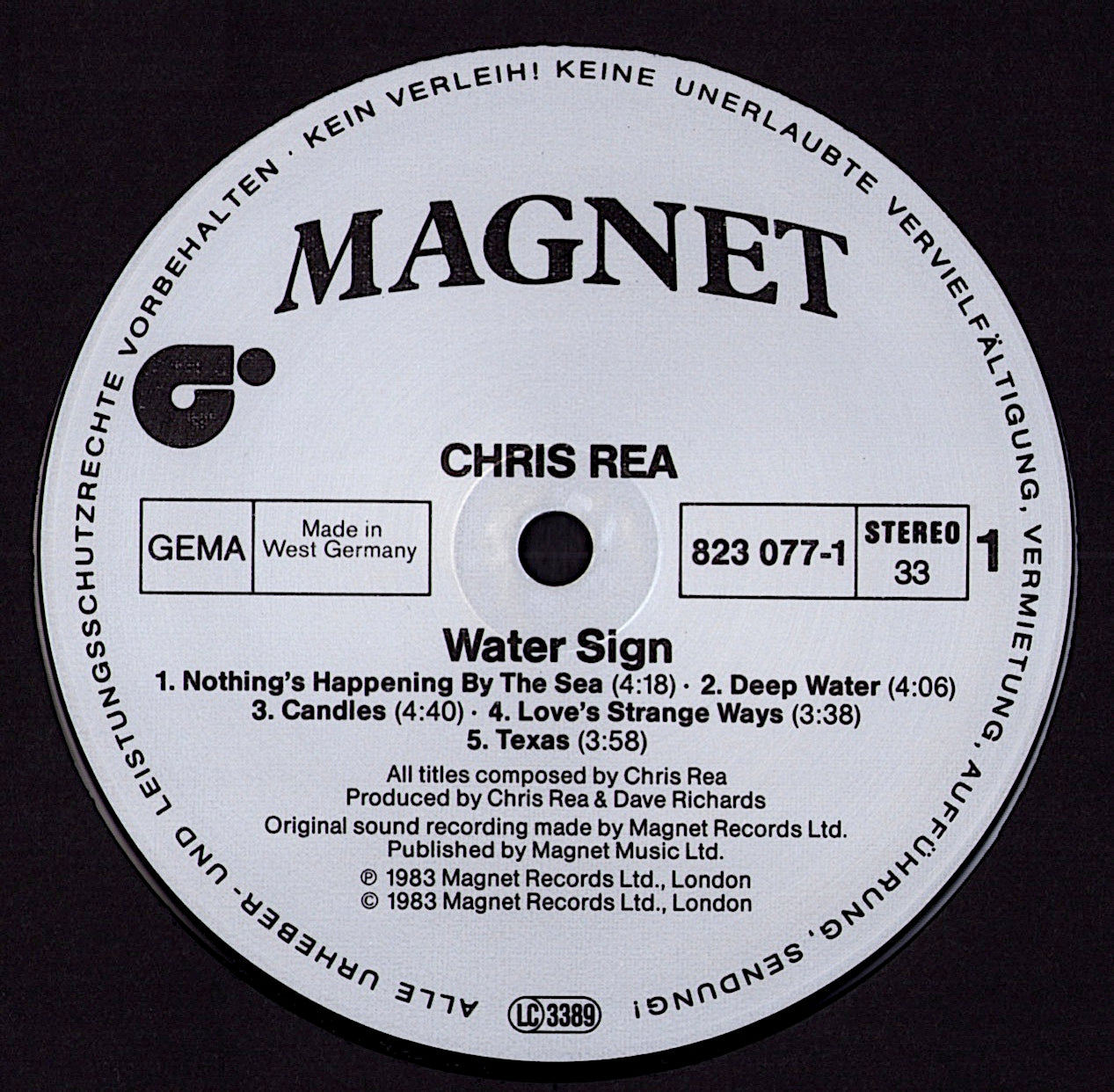 Chris Rea - On The Beach Vinyl LP Kopie