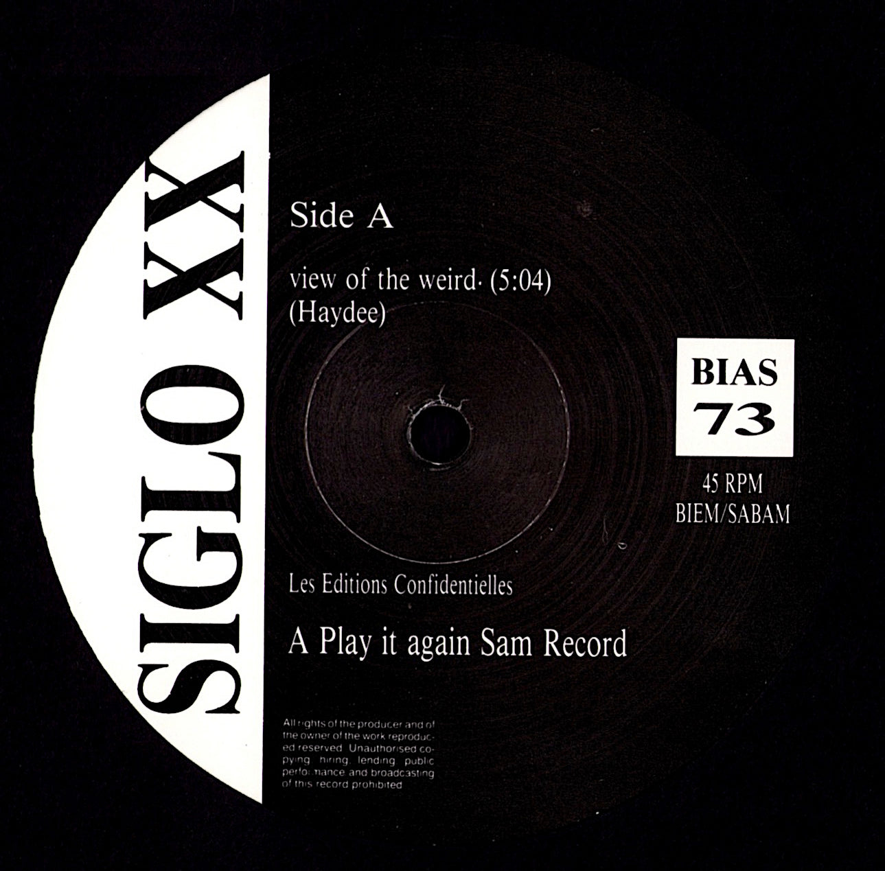 Siglo XX – View Of The Weird Vinyl 12" Maxi-Single