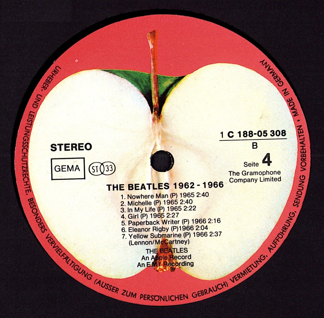 The Beatles – 1962-1966 „Red Album“ Vinyl 2LP | DE Original | 1973