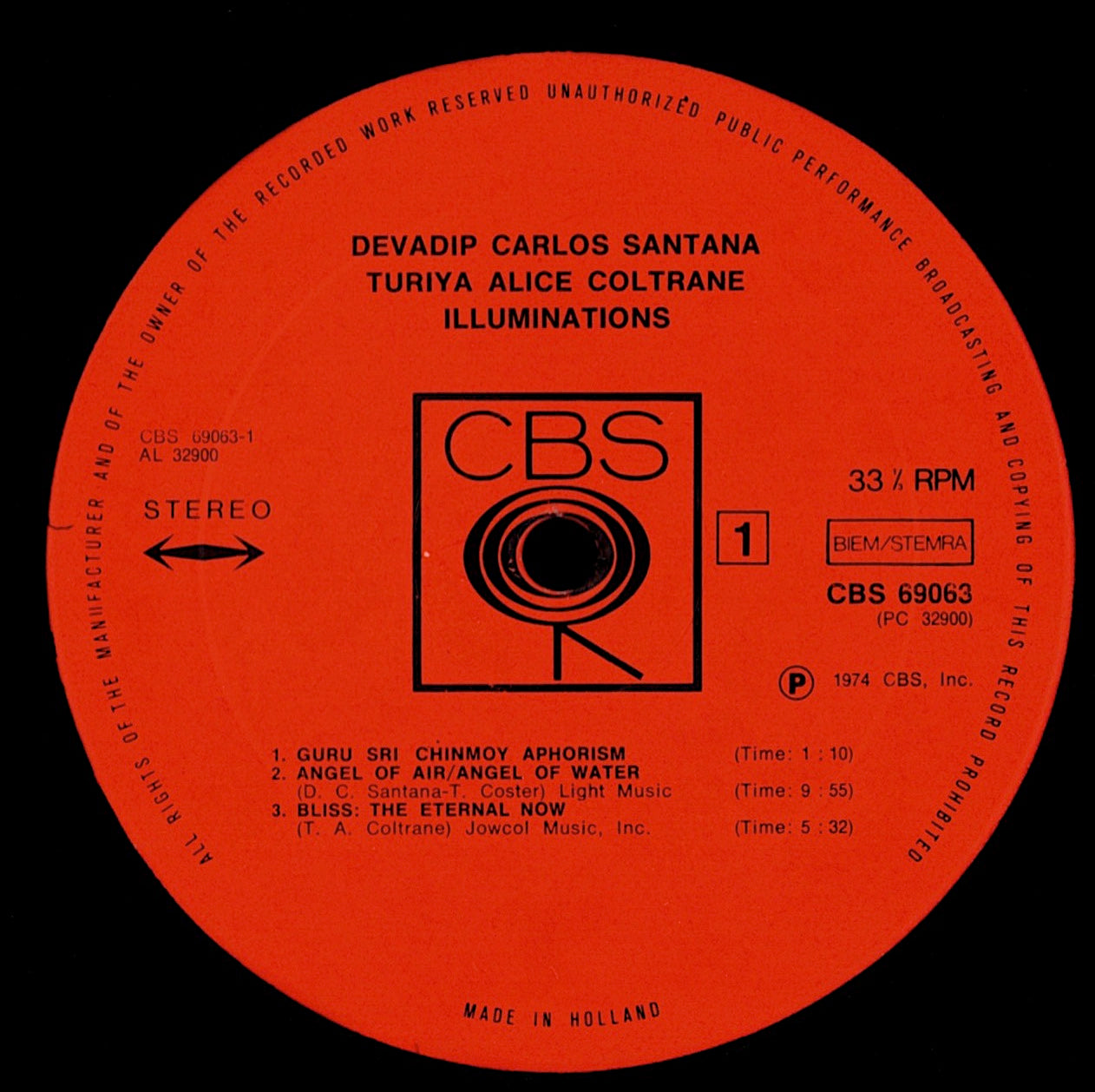 Devadip Carlos Santana & Turiya Alice Coltrane – Illuminations (Vinyl LP)