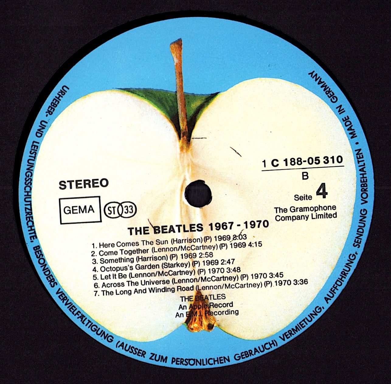 The Beatles – 1967-1970 „Blue Album“ Vinyl 2LP | DE 1973