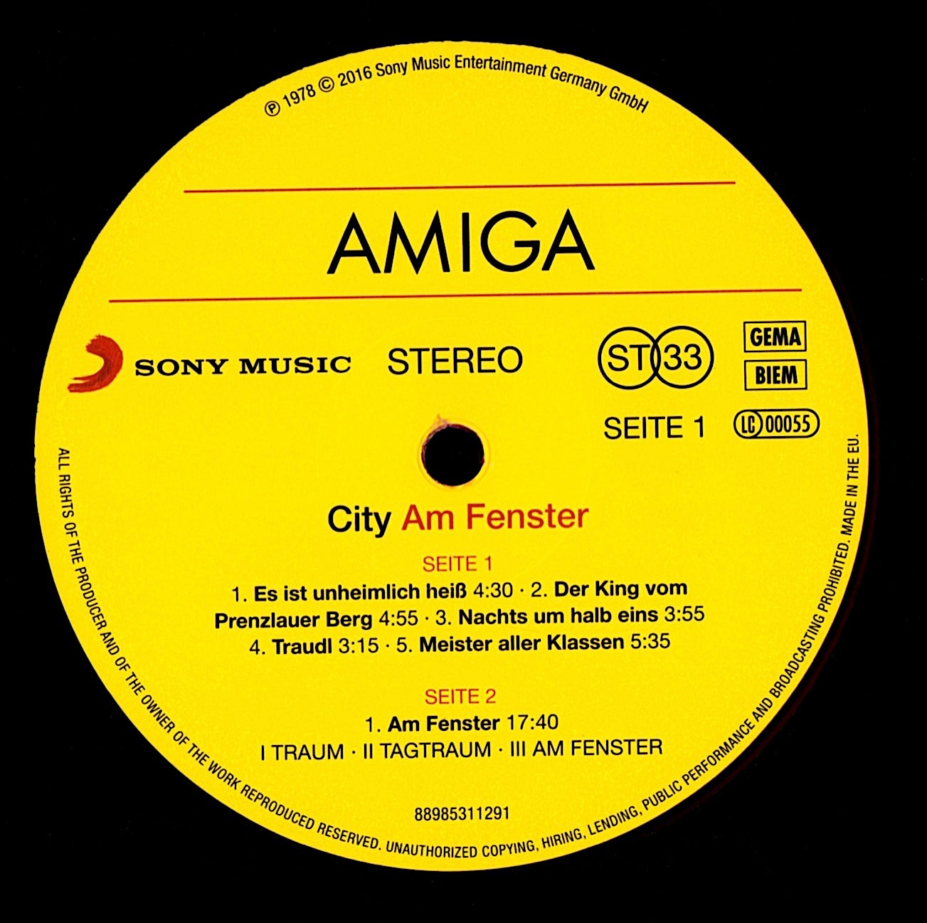 City - City Vinyl LP Kopie