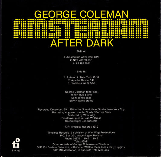 George Coleman – Amsterdam After Dark (Vinyl LP | NL Original | 1979)