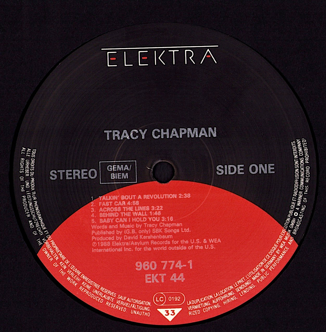 Tracy Chapman - Tracy Chapman (Vinyl LP)