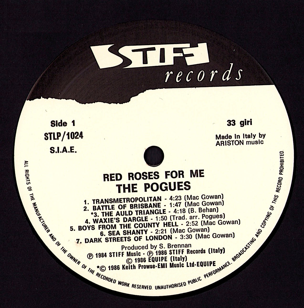 The Pogues - Red Roses For Me (Vinyl LP)