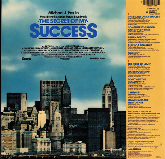 The Secret Of My Success – OST Vinyl LP | EU Original | 1987