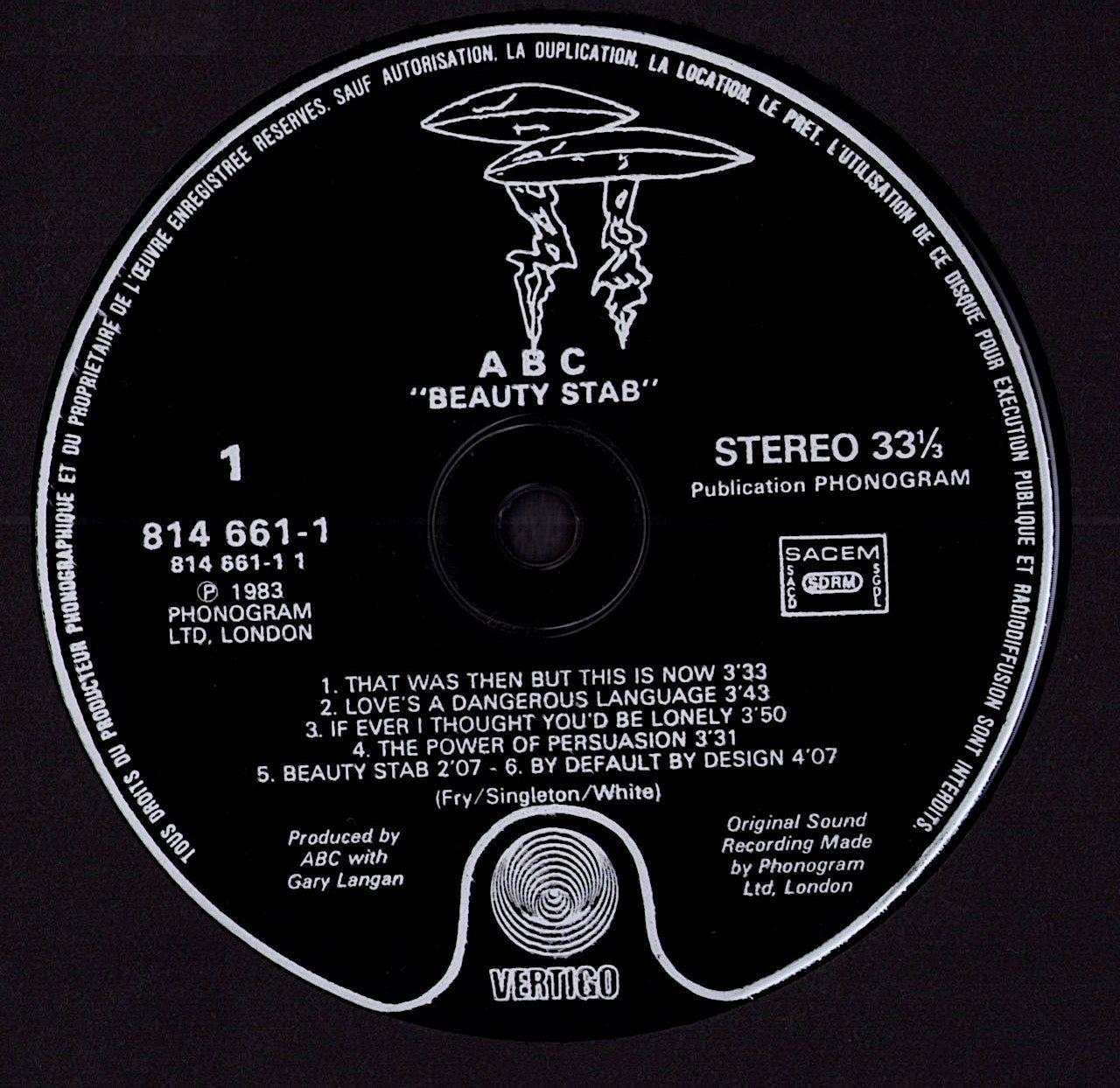 ABC – Beauty Stab Vinyl LP | FR Original | 1983