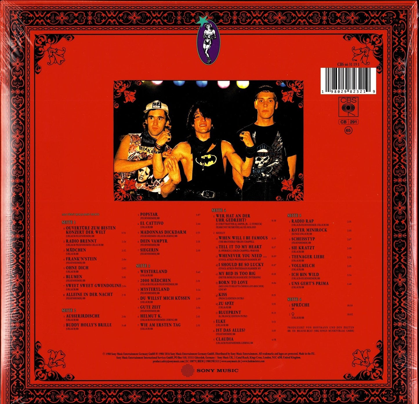 Die Ärzte - Nach uns die Sintflut Vinyl 3LP + 7" Single