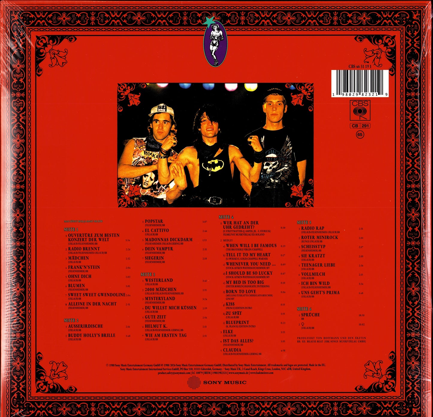 Die Ärzte - Nach uns die Sintflut Vinyl 3LP + 7" Single