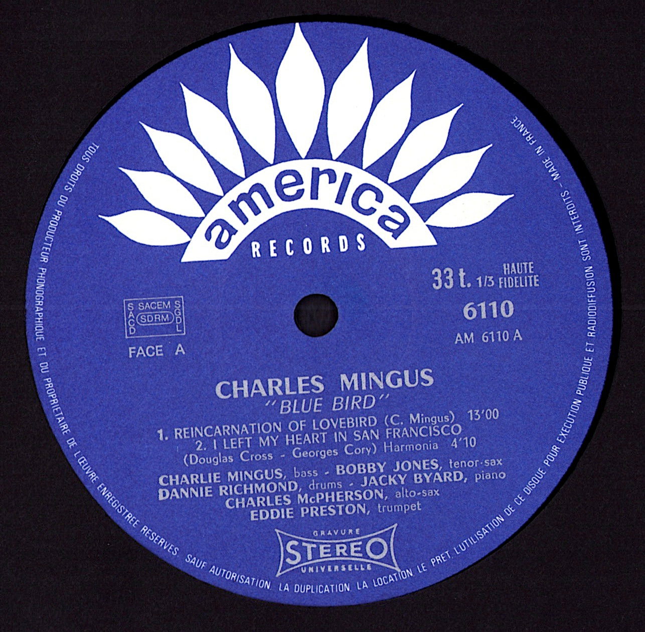 Charles Mingus – Blue Bird Vinyl LP | FR Original | 1971