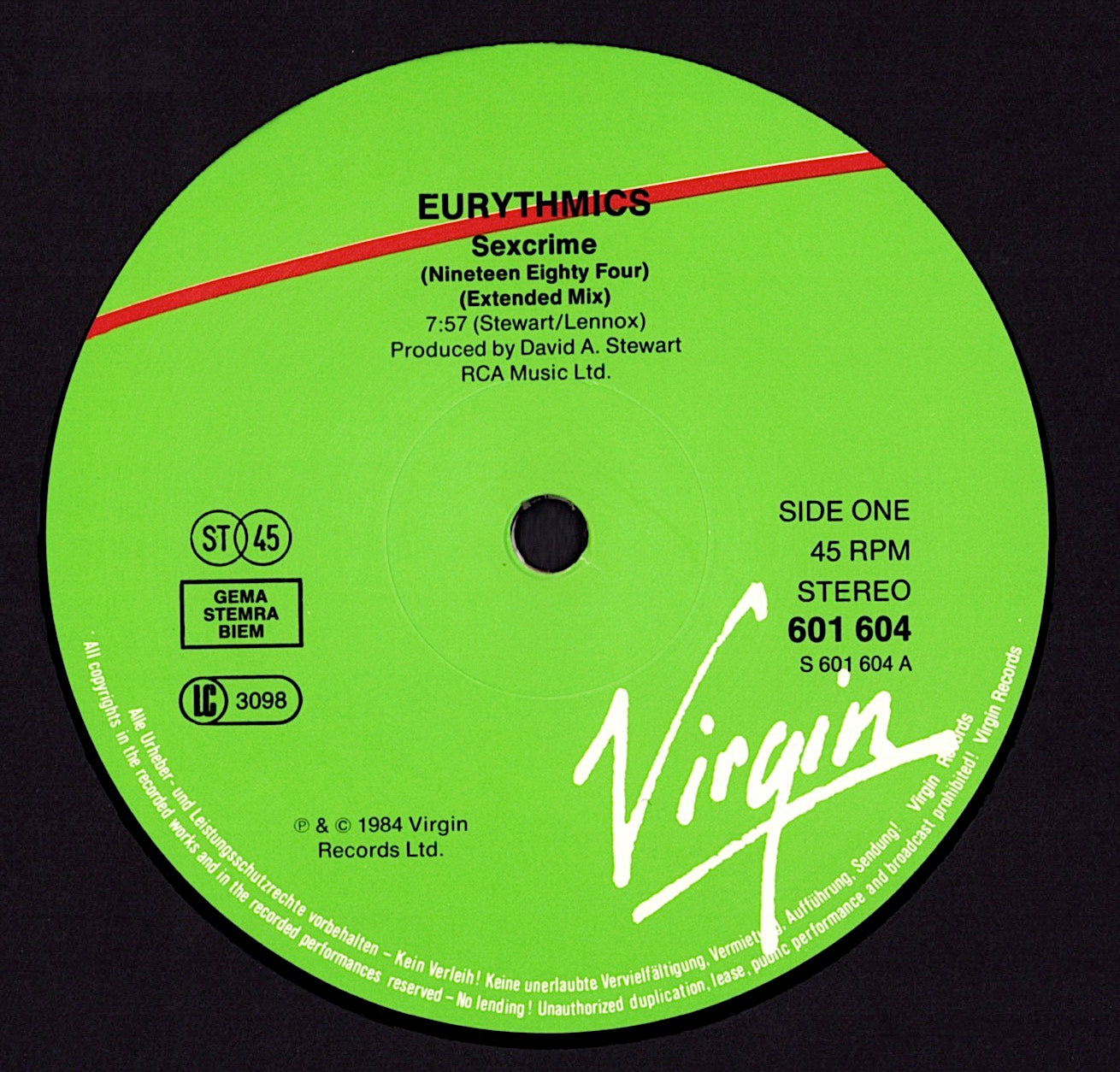 Eurythmics – There Must Be An Angel Playing With My Heart Vinyl 12" Maxi-Single Kopie