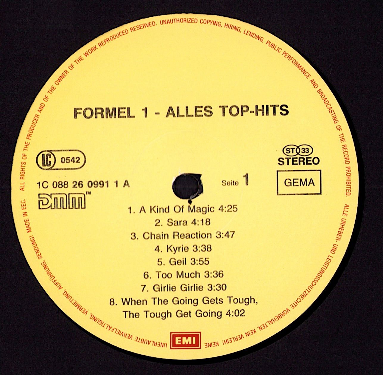 Formel Eins – Alles Top-Hits! Vinyl LP