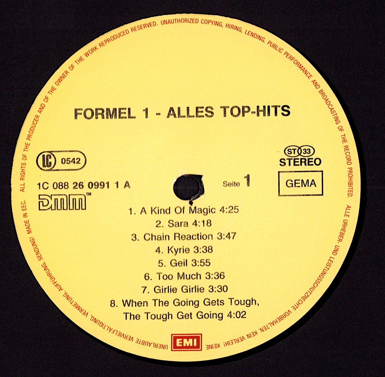 Formel Eins – Alles Top-Hits! Vinyl LP