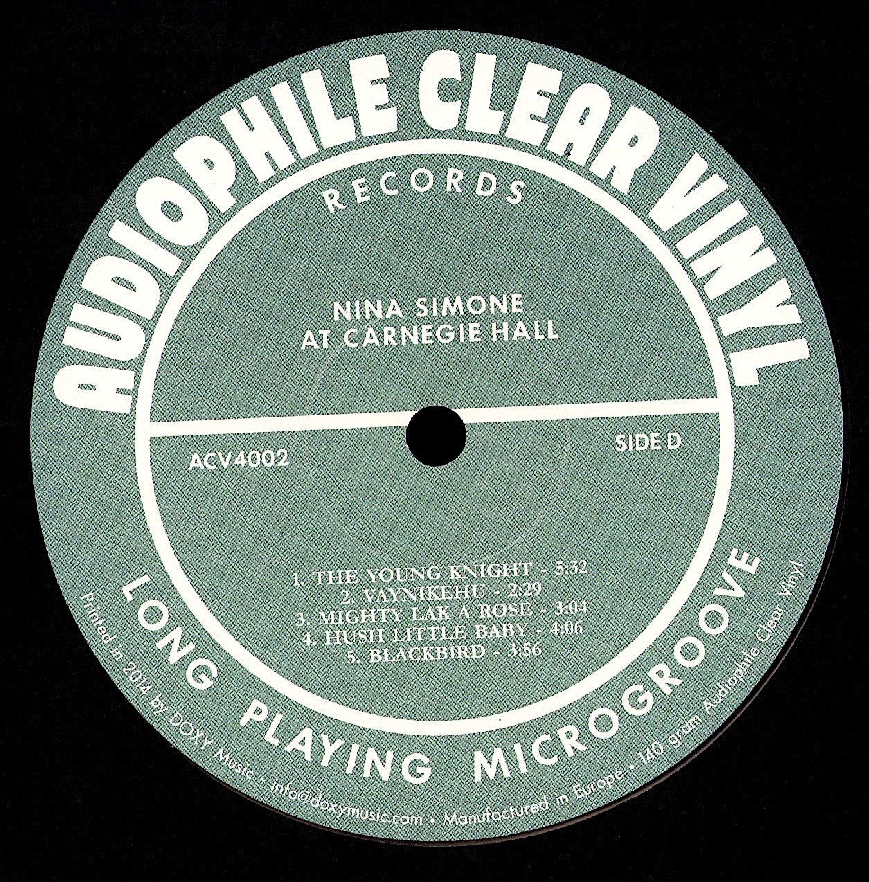 Nina Simone – Nina Simone At Town Hall Vinyl LP | NL Reissue | 1969 Kopie