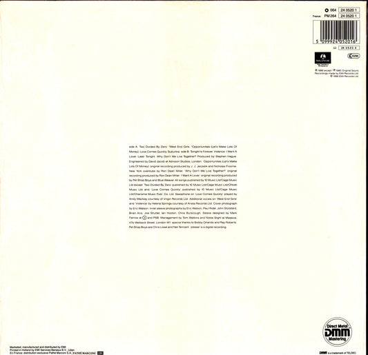 Pet Shop Boys - Please Vinyl LP