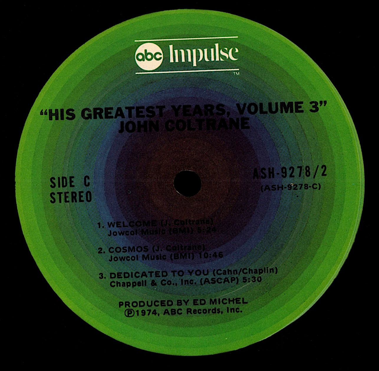 John Coltrane – The Best Of John Coltrane: His Greatest Years Vol. 3 (Vinyl 2LP | US Original | 1974)