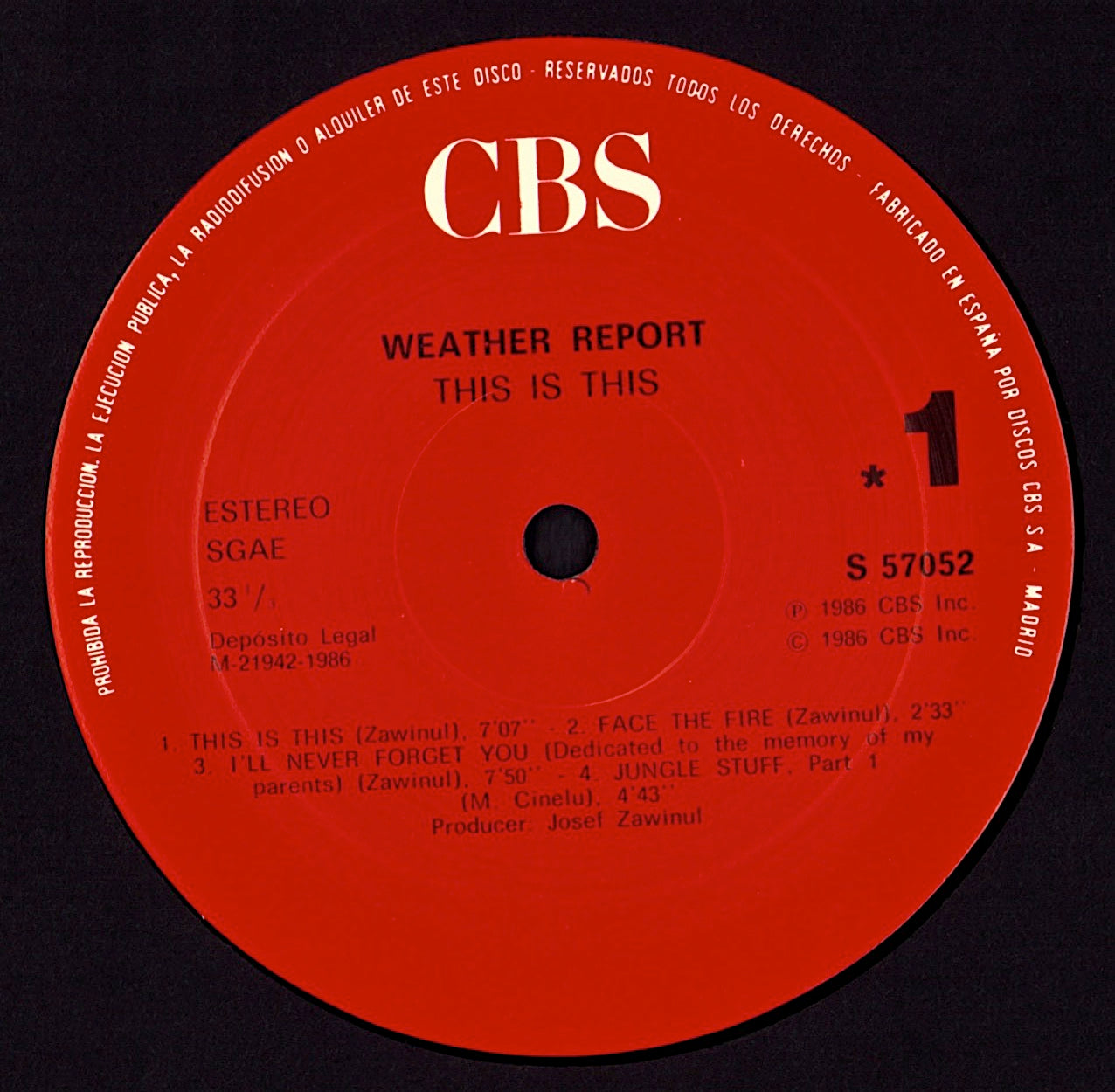 Weather Report – This is This Vinyl LP