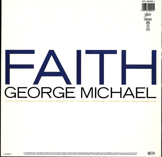 George Michael – Faith Vinyl LP | EU Original | 1987