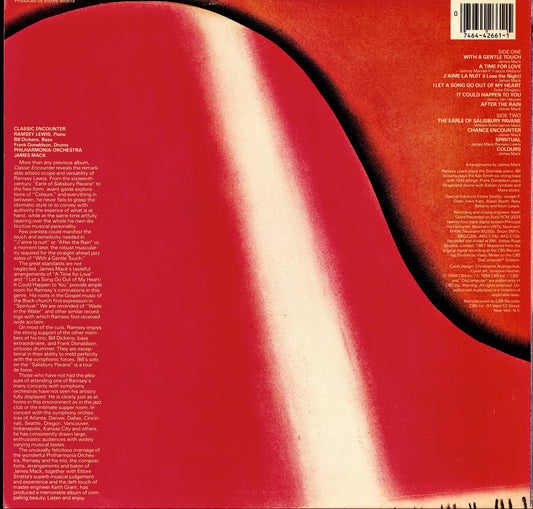 Ramsey Lewis – Classic Encounter Vinyl LP | US Original | 1988