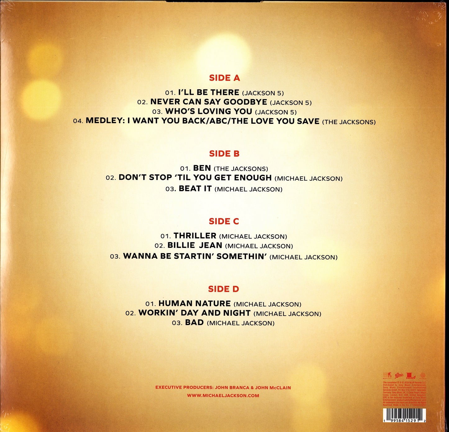 Michael Jackson – Michael: Songs From The Motion Picture Vinyl 2LP | EU Original | 2026