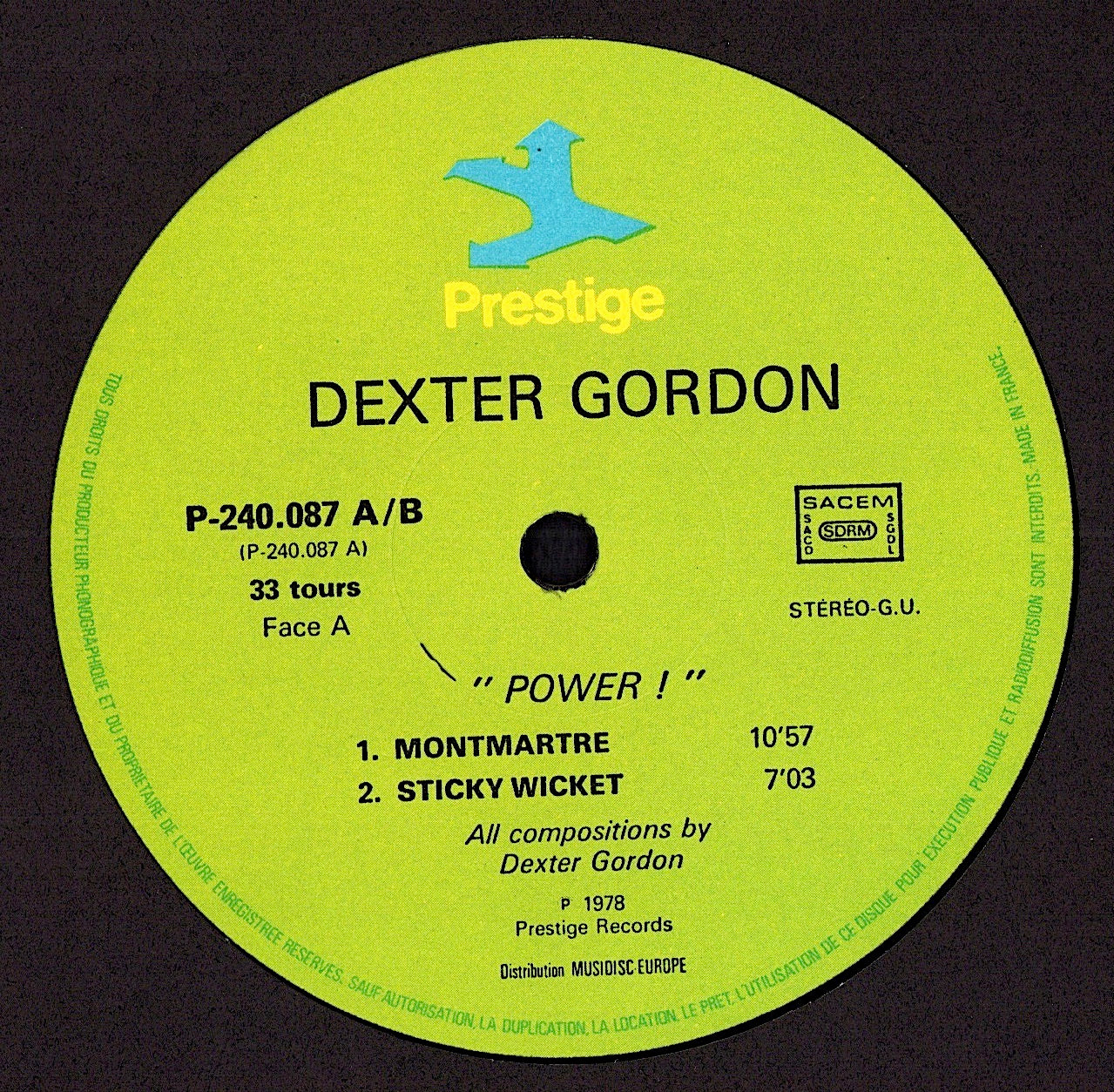 Dexter Gordon – Power! Vinyl 2LP | FR Remastered | 1978
