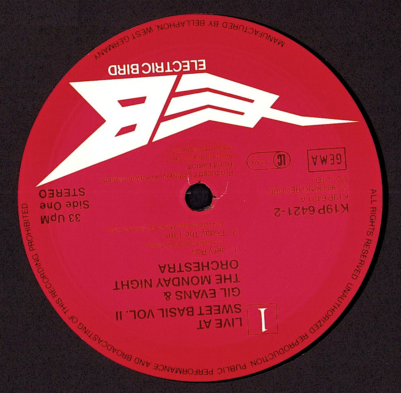 Gil Evans & The Monday Night Orchestra – Live At Sweet Basil Vol. 2 Vinyl 2LP | DE Original | 1986