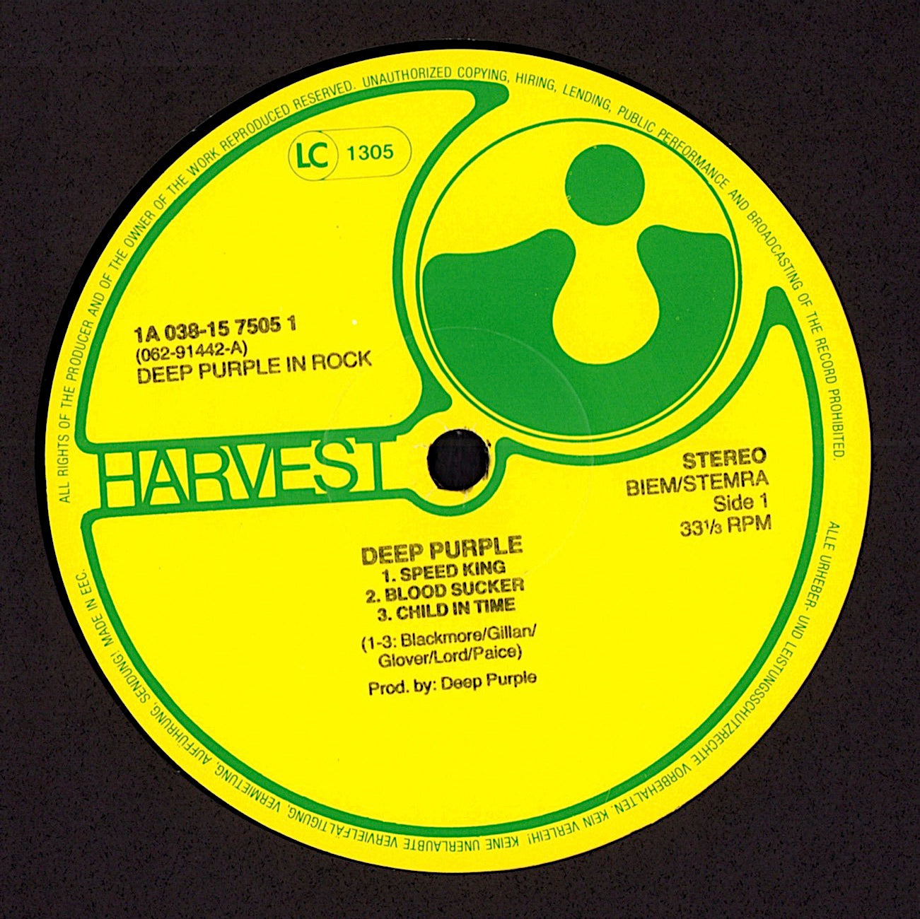 Deep Purple – In Rock (Vinyl LP | EU Reissue | 1970)