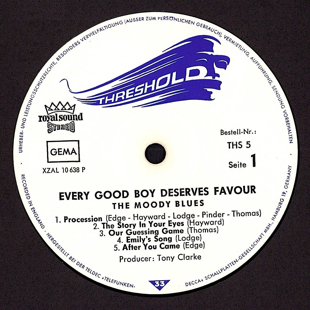 The Moody Blues – Every Good Boy Deserves Favour Vinyl LP | DE Original | 1971