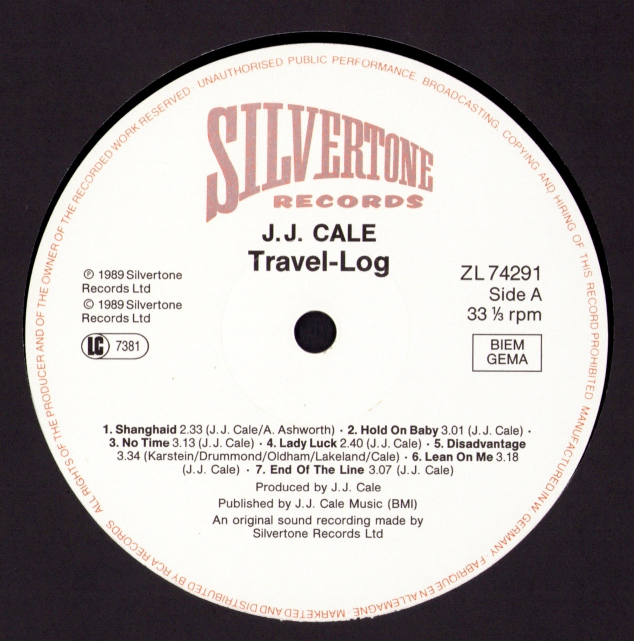 J.J.Cale - #8 Vinyl LP Kopie