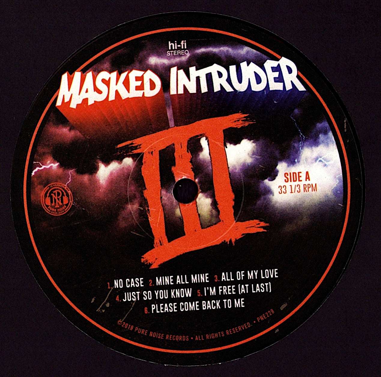 Masked Intruder – III Blood Red w/ Heavy Black Splatter Vinyl LP