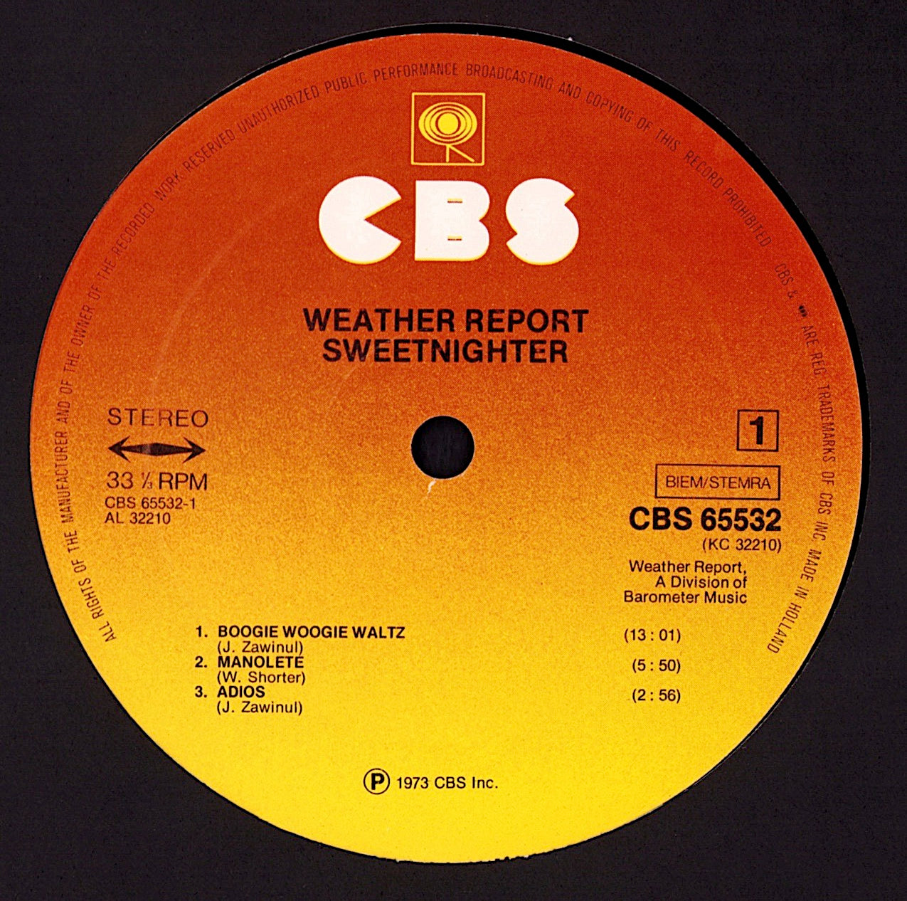 Weather Report – I Sing The Body Electric Vinyl LP Kopie Kopie