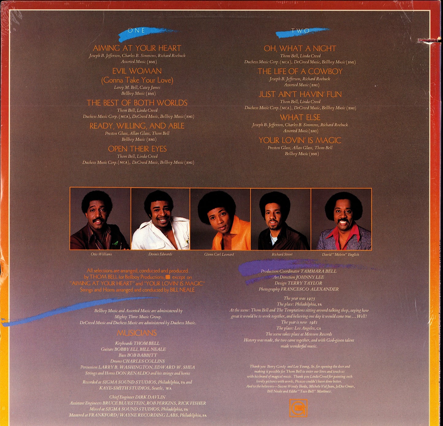 The Temptations – The Temptations Vinyl LP